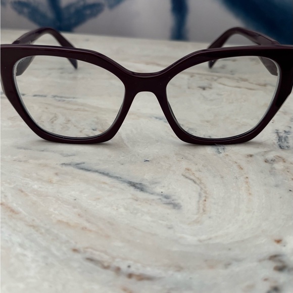 Prada garnet Rx eyeglasses - Picture 8 of 9